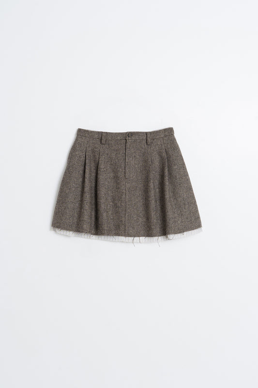 MINI JUPE LAINE EFFET DOUBLE 5