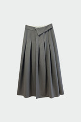 FALDA CRUZADA PLIEGUES
