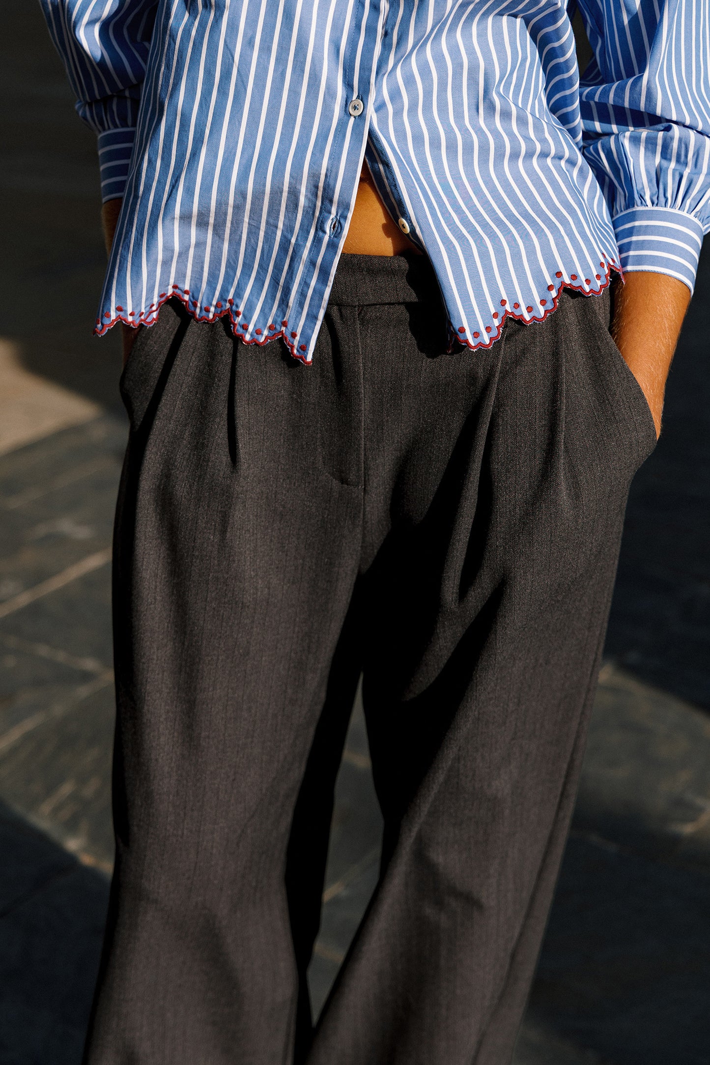 PANTALON DE COSTUME À PINCES