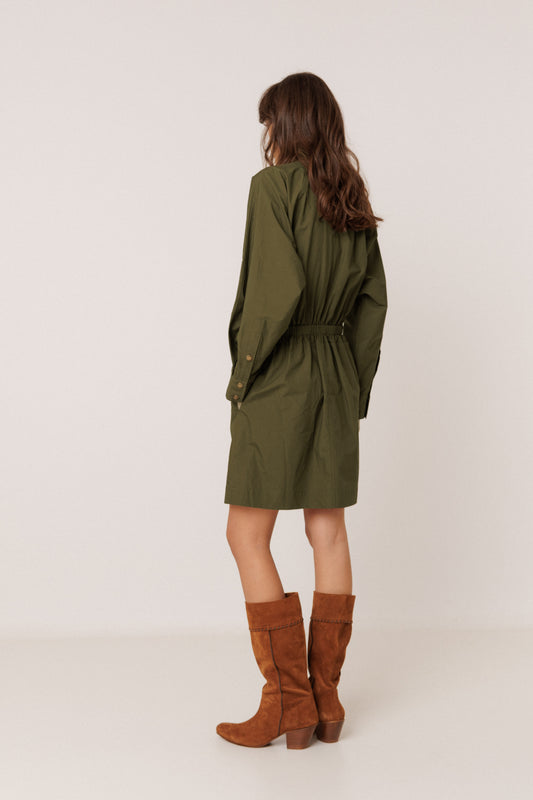 ROBE POPELINE COL MONTANT 3