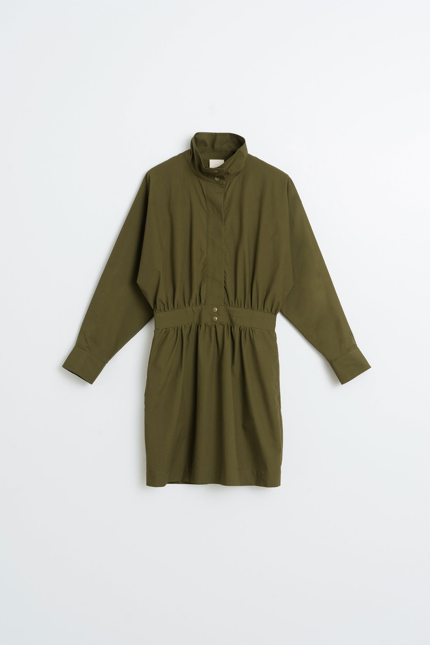 ROBE POPELINE COL MONTANT