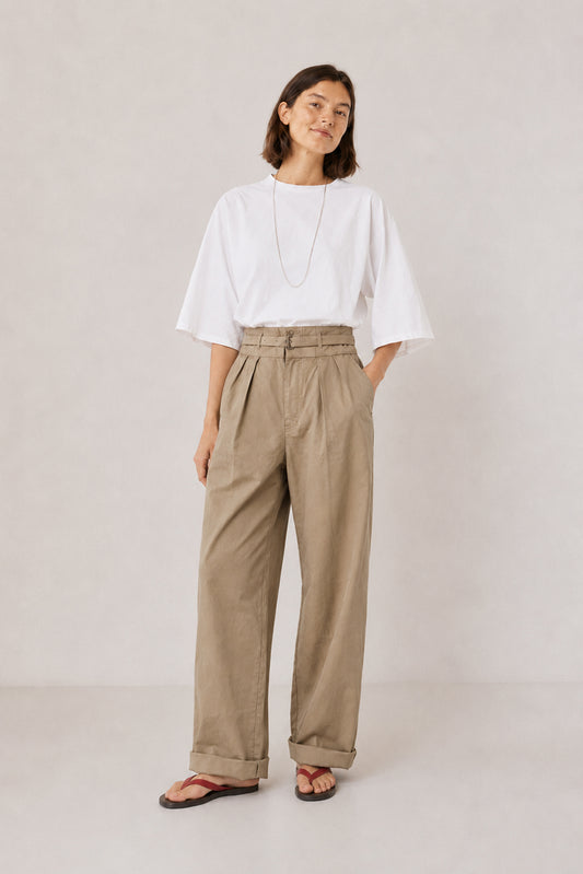 POPLIN CARROT PANTS 3