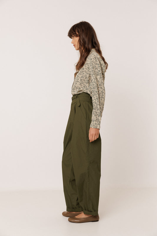 POPLIN CARROT PANTS 3