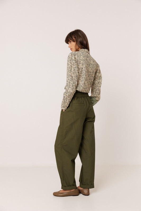 POPLIN CARROT PANTS 4
