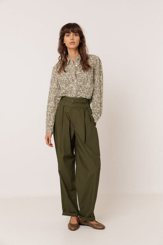 POPLIN CARROT PANTS 5