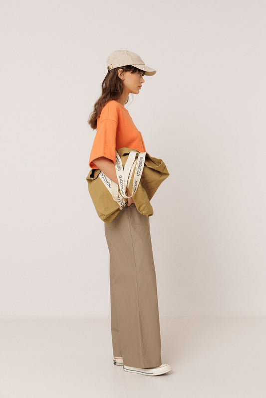 ELASTIC POPLIN PANTS 3