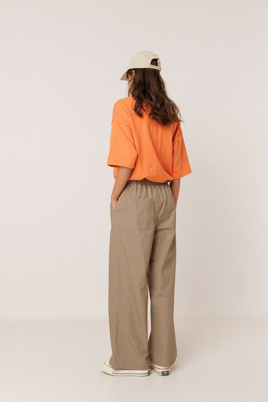 ELASTIC POPLIN PANTS 4