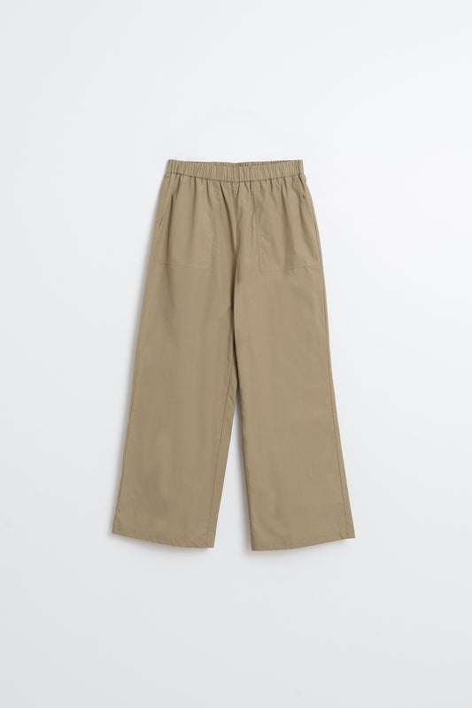 ELASTIC POPLIN PANTS 6
