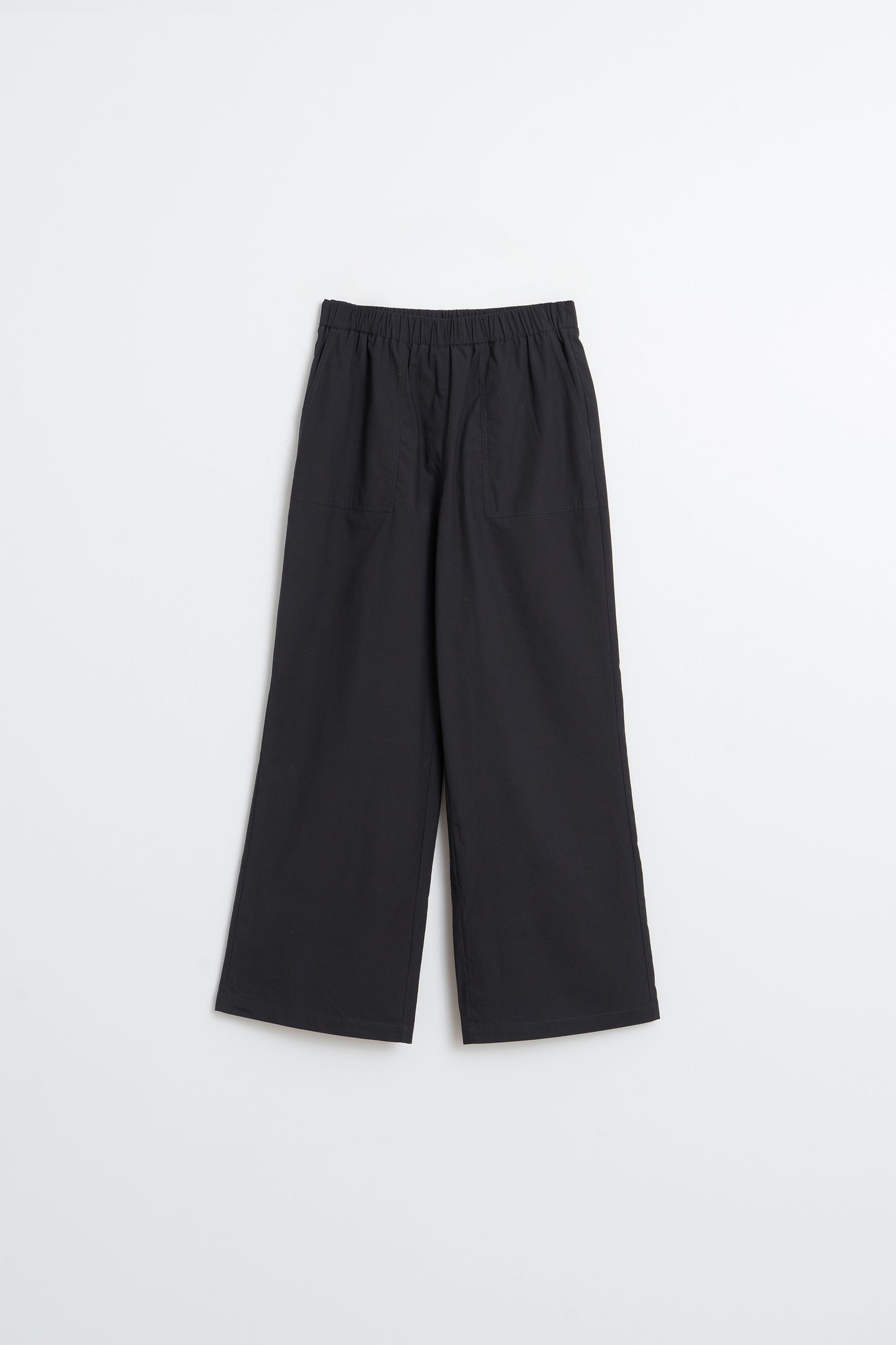 ELASTIC POPLIN PANTS