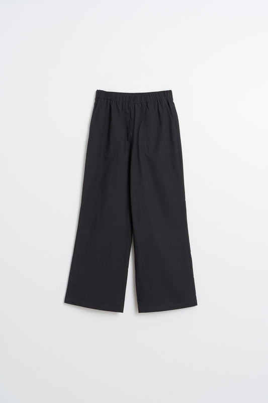 ELASTIC POPLIN PANTS 6