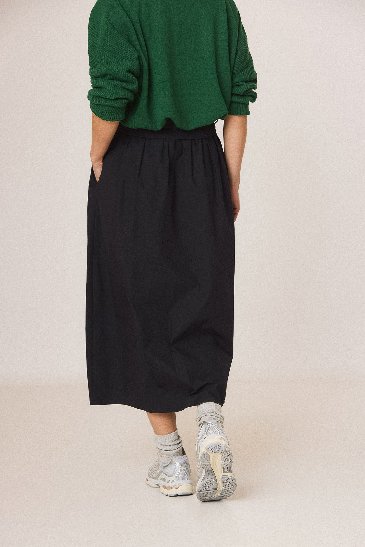 FALDA MIDI POPELÍN