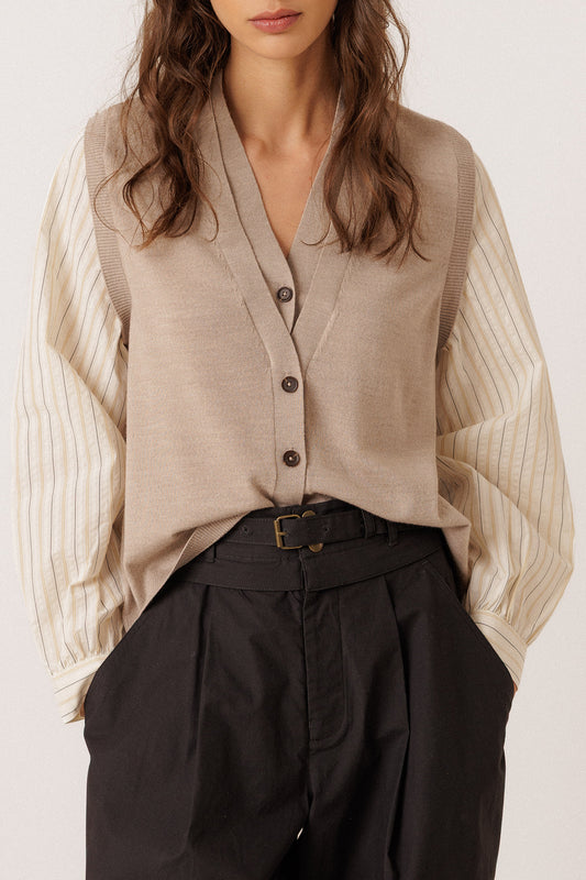 CHAQUETA EFECTO DOBLE 100% MERINO 2