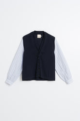 100% MERINO DOUBLE-EFFECT JACKET