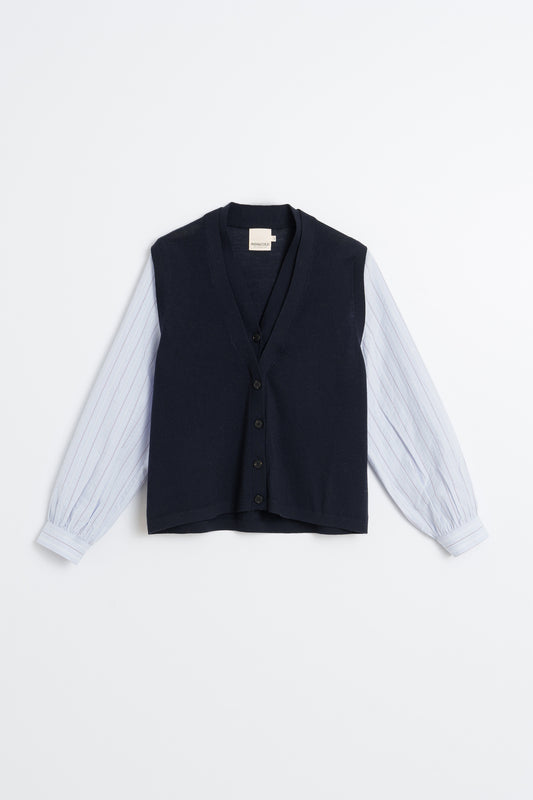 CHAQUETA EFECTO DOBLE 100% MERINO 5
