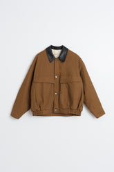 WASHED-EFFECT QUILTED JACKET