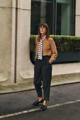 TAILORED PLEAT-FRONT TROUSERS