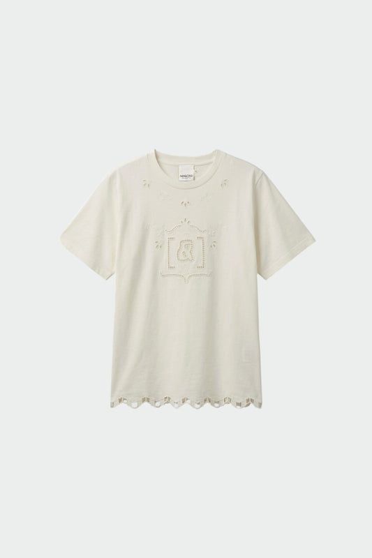T-SHIRT WITH MONOGRAM DRAWING CUTOUT 6