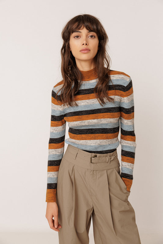 STRIPED SWEATER WITH MERINO 2