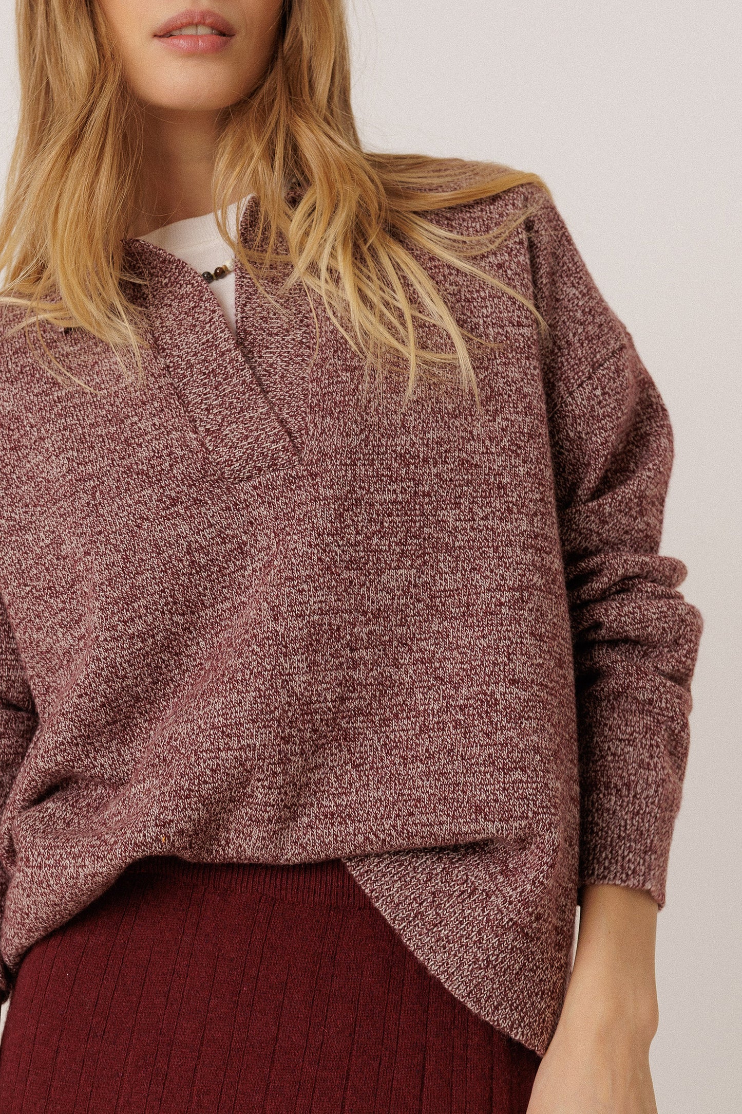 PULL POLO CHINÉ
