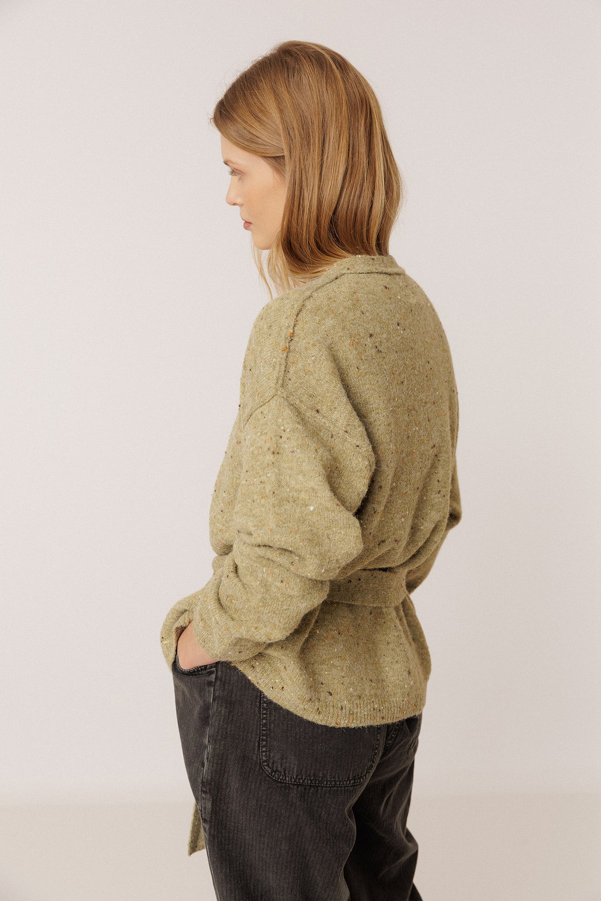 CHAQUETA NEPS CINTURÓN AJUSTABLE