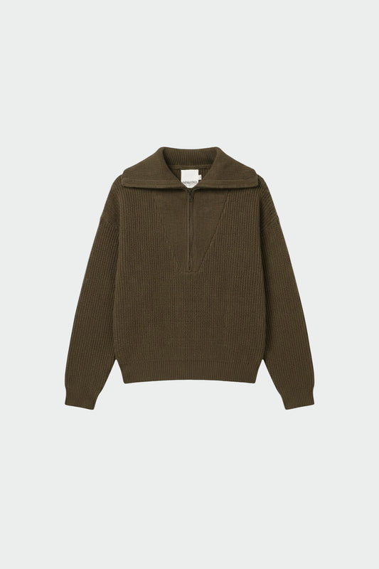ZIP SWEATER WITH MERINO 5