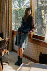 RIB-KNIT VEST WITH MERINO
