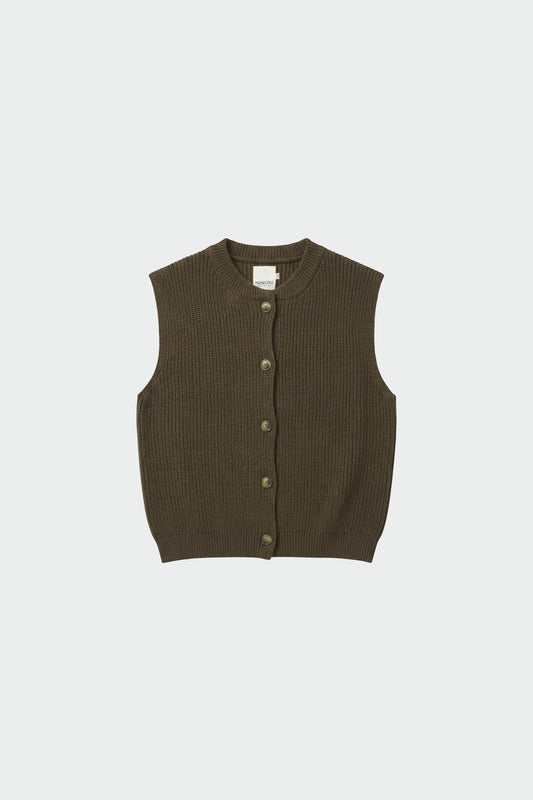 RIB-KNIT VEST WITH MERINO 6