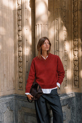 KNITTED SWEATER WITH ALPACA