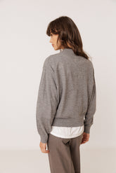 KNITTED SWEATER WITH ALPACA