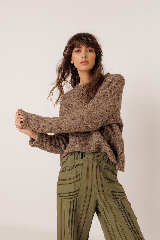 DECORATIVE-KNIT SWEATER 1