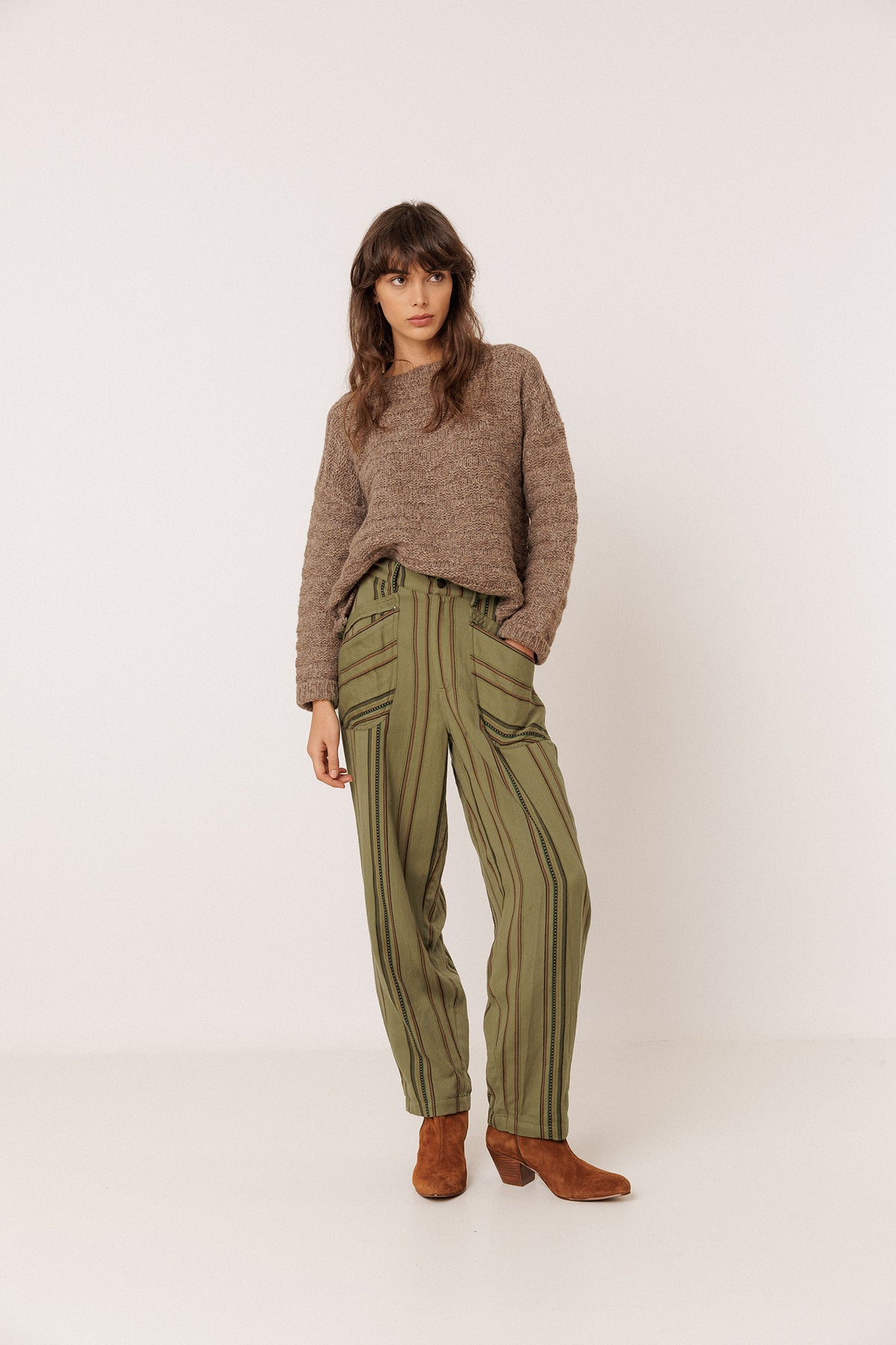 DECORATIVE-KNIT SWEATER