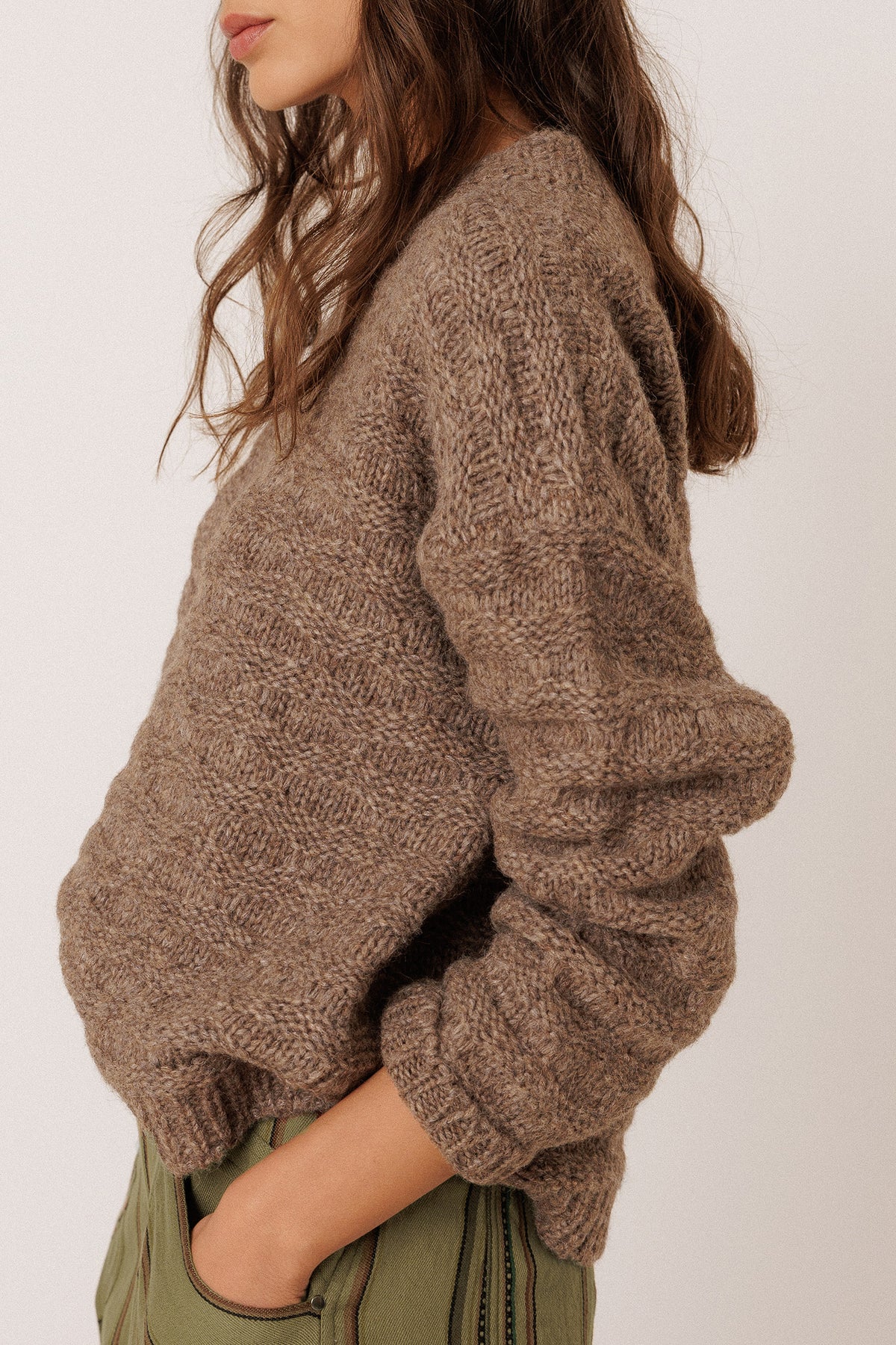 DECORATIVE-KNIT SWEATER