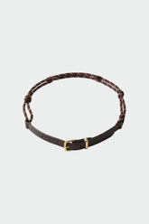 CORD AND LEATHER BELT