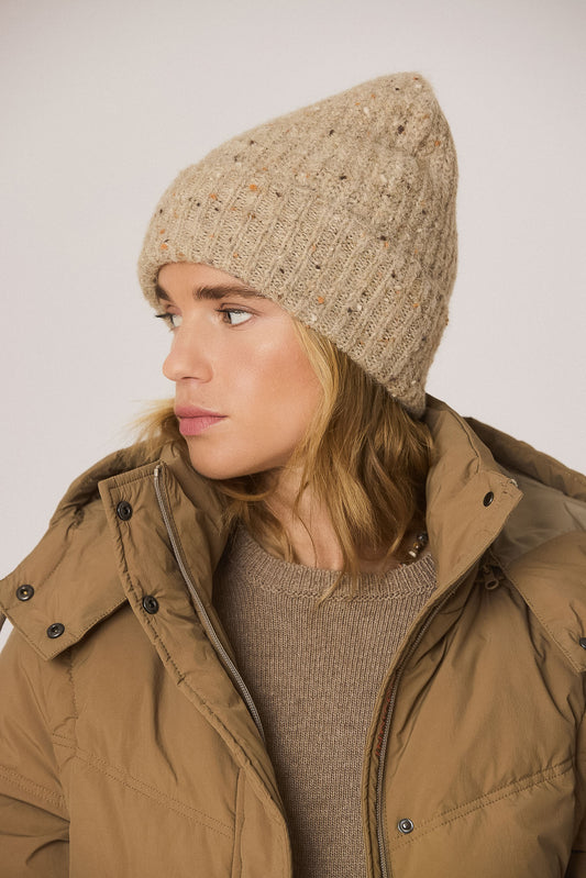 RIBBED TURN-UP BEANIE 1