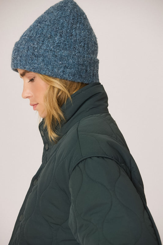 RIBBED TURN-UP BEANIE 1