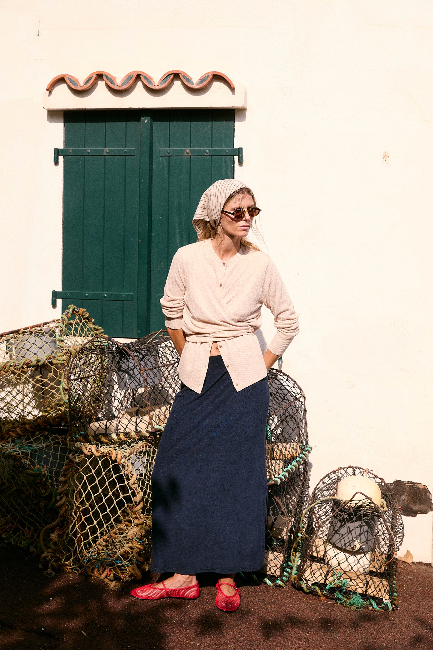 DOUBLE-LAYER WRAP CARDIGAN