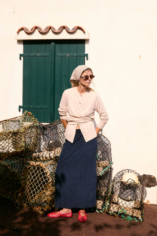 DOUBLE-LAYER WRAP CARDIGAN 1