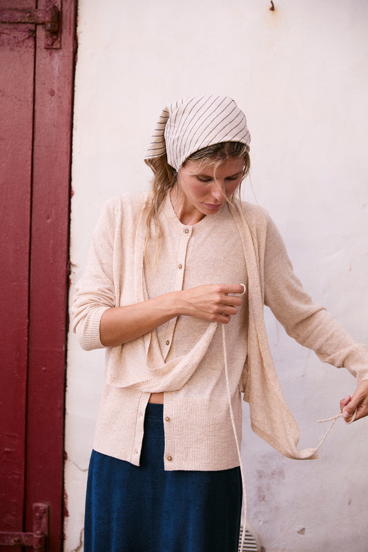 DOUBLE-LAYER WRAP CARDIGAN 4