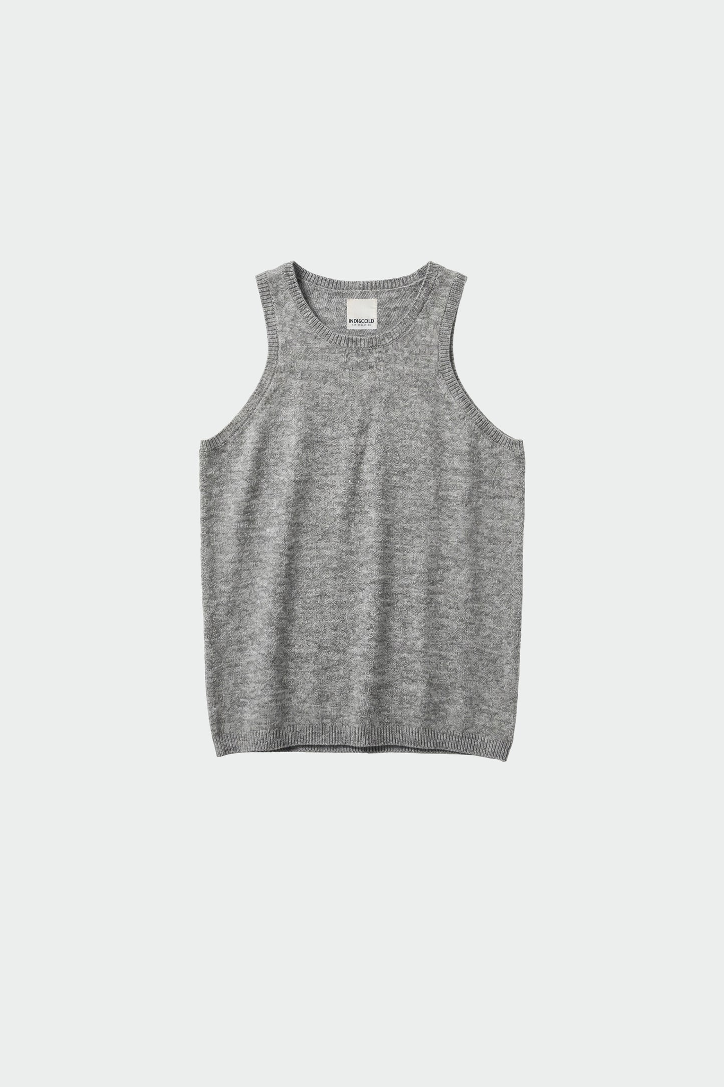 MERINO WOOL HALTER TOP