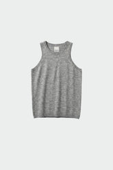 MERINO WOOL HALTER TOP