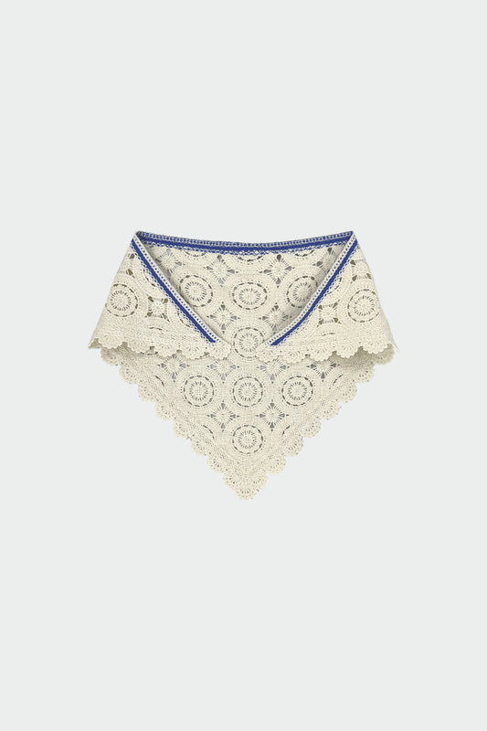 COTTON CROCHET SCARF 5