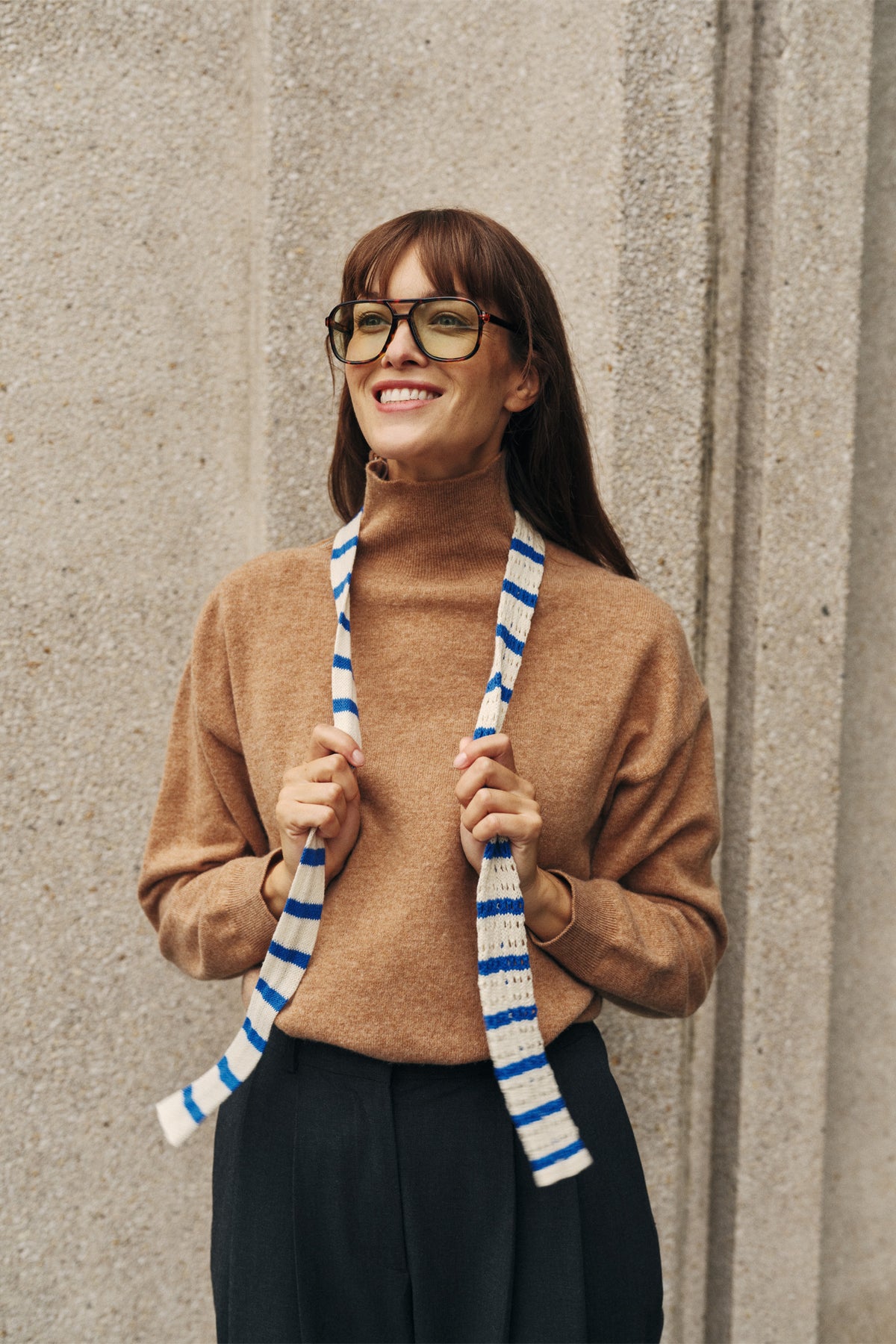 MERINO WOOL ZIP-NECK SWEATER