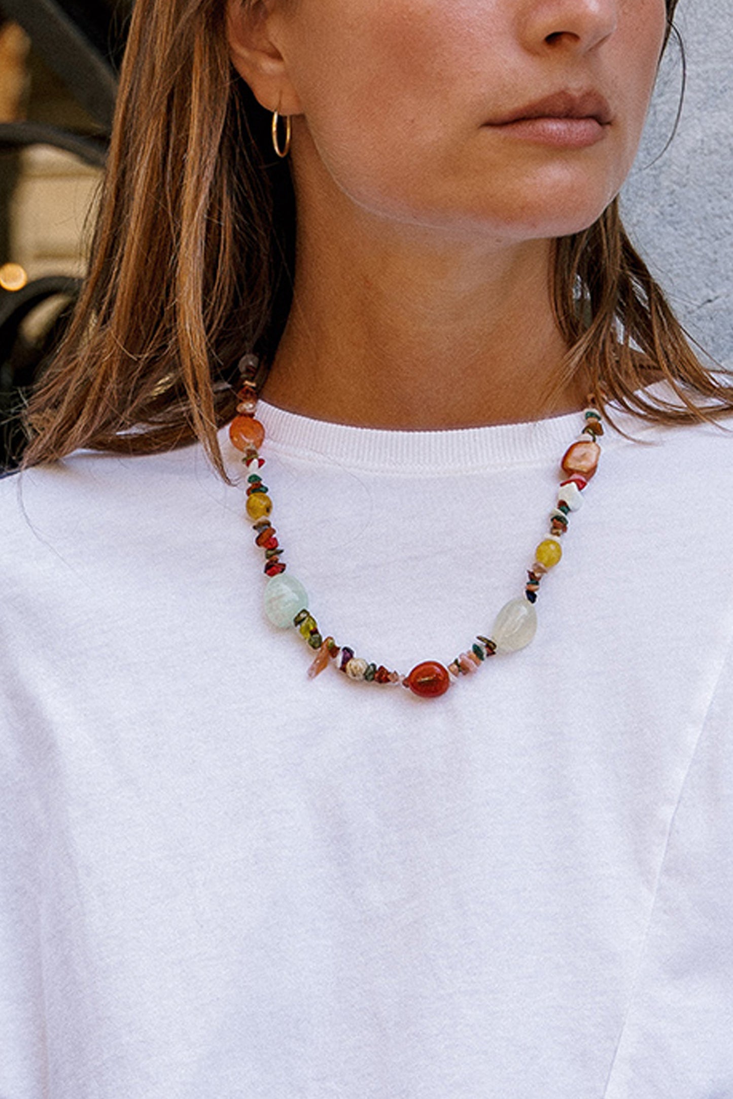 COLLIER PIERRES VICENTE FERRER
