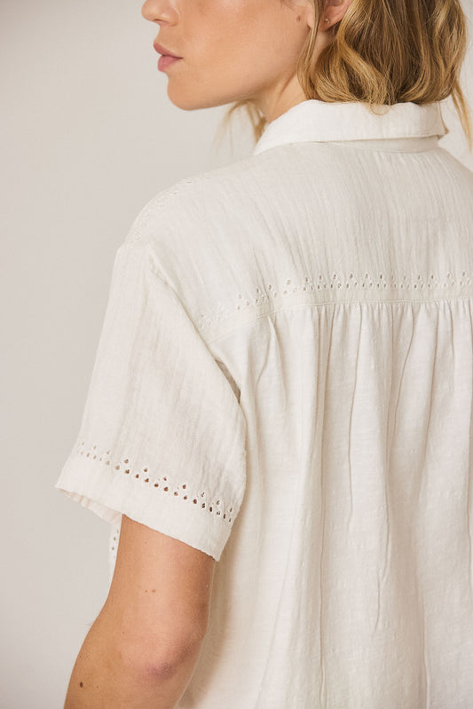 EMBROIDERED COMBINATION TEE 3