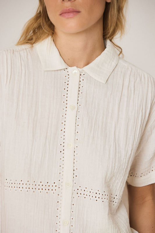 EMBROIDERED COMBINATION TEE 5