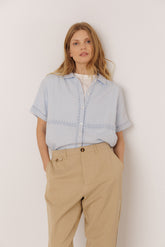 T-SHIRT COMBINÉ BRODERIES