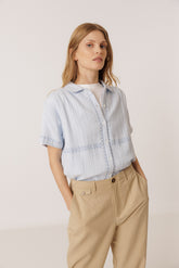 T-SHIRT COMBINÉ BRODERIES