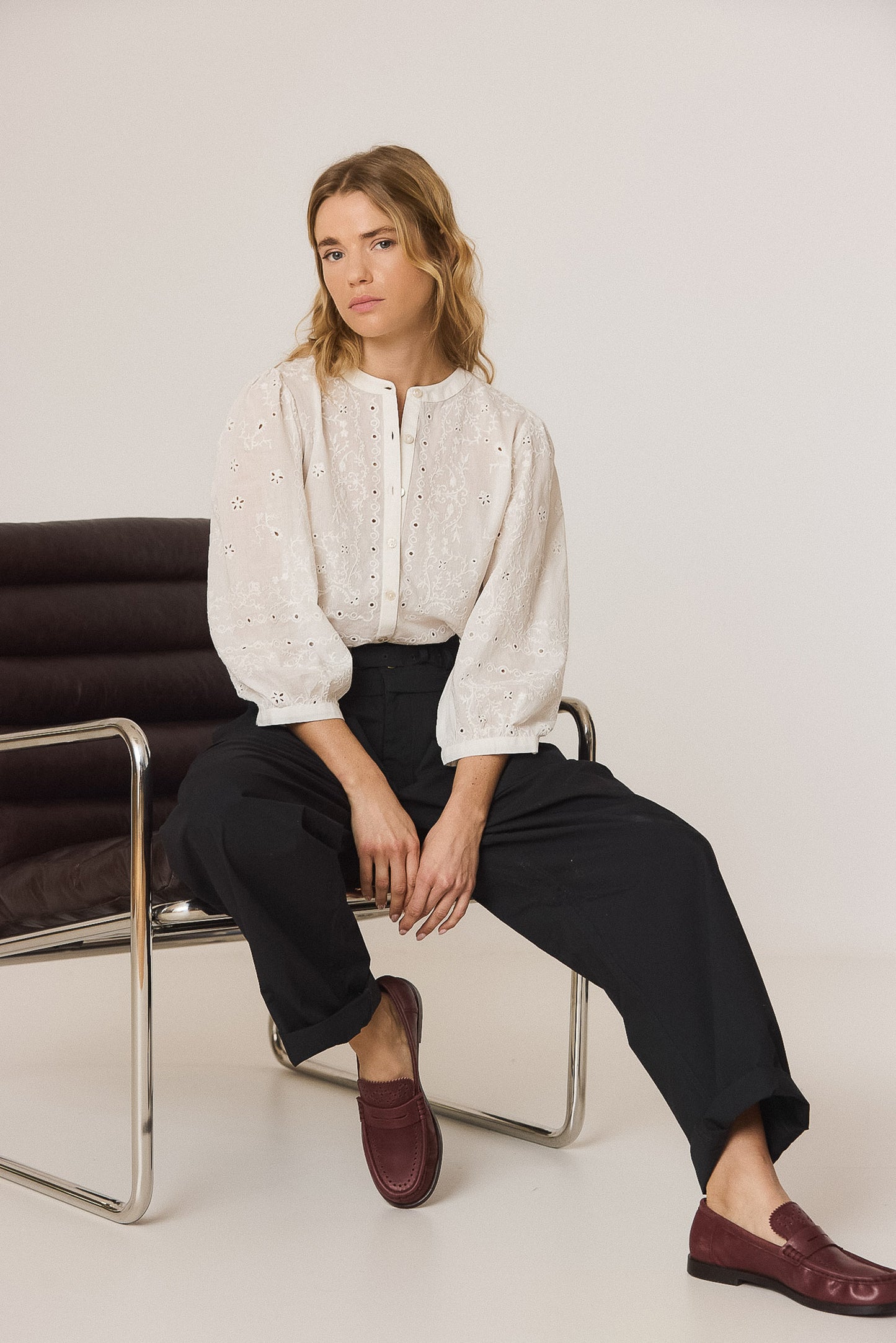 BOXY EMBROIDERED SHIRT