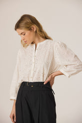 BOXY EMBROIDERED SHIRT