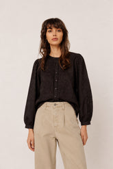 BOXY EMBROIDERED SHIRT